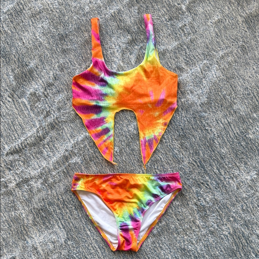 Stella Cove Colorful Tie-Dye Kids Bikini